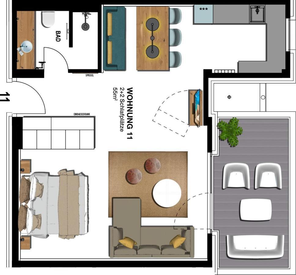 Seebruecke Heringsdorf - 1-Raum-Appartement Mit Balkon S11 外观 照片